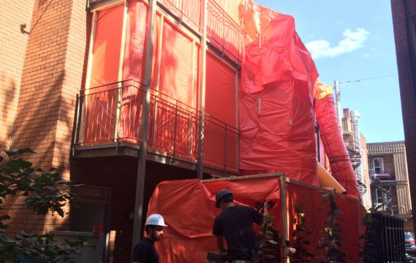 Habitations Plaza Laurier II — Masonry work and mould remediation